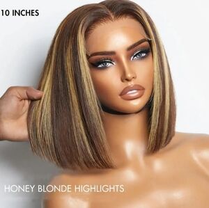 Honey Blonde Highlight Wig